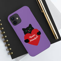 Valentines Day Your Perfect Kitten Purple Tough Phone Cases, Case-Mate! Spring Vibes!