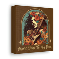 Vintage 70's Inspired Music Sings To My Soul Canvas Gallery Wraps!