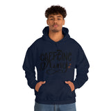 Caffeine King Unisex Heavy Blend Hooded Sweatshirt! Sarcastic Vibes!