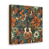 Floral Vintage 70's Inspired Guitar Canvas Gallery Wraps!