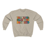 Thankful Grateful Blessed Unisex Crewneck Sweatshirt! Fall Vibes!