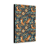 Vintage 70's Inspired Floral Foxy Canvas Gallery Wraps!