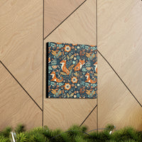 Vintage 70's Inspired Floral Foxy Canvas Gallery Wraps!