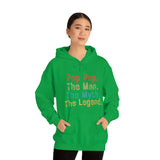 Pop Pop The Man The Myth The Legend Unisex Heavy Blend Hooded Sweatshirt! Grandparent Vibes!