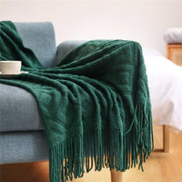 Luxurious Knitted Acrylic Sofa Blanket