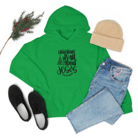 Christmas Is All About Jesus Unisex Heavy Blend Hooded Sweatshirt! Winter Vibes!