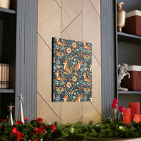 Vintage 70's Inspired Floral Foxy Canvas Gallery Wraps!