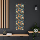 Vintage 70's Inspired Floral Foxy Canvas Gallery Wraps!