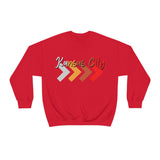 Kansas City Football Arrow Colors Unisex Heavy Blend Crewneck Sweatshirt! Football Season!