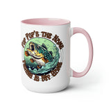 Pop Pop's The Name and Fishing is My Game Fathers Day Two-Tone Coffee Mugs, 15oz!