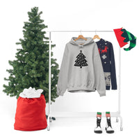 Christmas Tree Polka Dot Minimalistic Unisex Heavy Blend Hooded Sweatshirt! Winter Vibes!