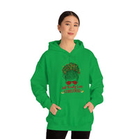 Just Really Love Christmas Bun Girl Unisex Heavy Blend Hooded Sweatshirt! Winter Vibes!