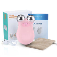 5-Gear Rechargeable Face Massager: Electric Micro-Current & 3D EMS Firming Technology