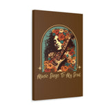 Vintage 70's Inspired Music Sings To My Soul Canvas Gallery Wraps!