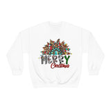 Merry Christmas Sunflower Holiday Unisex Heavy Blend Crewneck Sweatshirt! Winter Vibes!