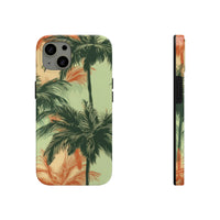 Palm Tree's Green and Orange Tough Phone Cases, Case-Mate! Summer Vibes!