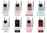 Rechargeable LED Heart Nail Drill