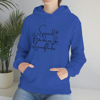 Spread Kindness Like Snowflakes Unisex Hooded Sweatshirt! Winter Vibes!