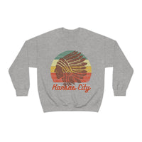 Vintage Kansas City Chief Head Unisex Heavy Blend Crewneck Sweatshirt! Football Season!