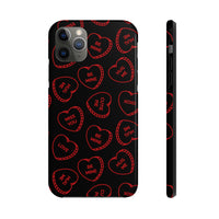 Valentines Day Candy Hearts Red and Black Tough Phone Cases, Case-Mate! Spring Vibes!