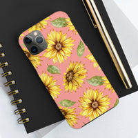 Pink Sunflower Tough Phone Cases, Case-Mate! Summer Vibes!