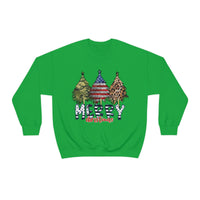 Rustic Military Merry Christmas Holiday Unisex Heavy Blend Crewneck Sweatshirt! Winter Vibes!