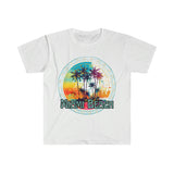 Vintage Miami Beach Palm Tree Logo Unisex Graphic Tees! Summer Vibes!