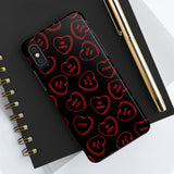 Valentines Day Candy Hearts Red and Black Tough Phone Cases, Case-Mate! Spring Vibes!