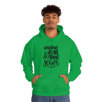 Christmas Is All About Jesus Unisex Heavy Blend Hooded Sweatshirt! Winter Vibes!