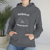 Mothers of Mayhem Society Sleep Deprived Unisex Hooded Sweatshirt! Sarcastic Vibes! Family Vibes!