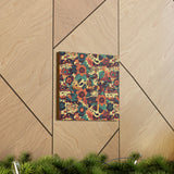 Vintage 70's Inspired Musical Notes Floral Canvas Gallery Wraps!