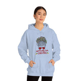 Just Really Love Christmas Bun Girl Unisex Heavy Blend Hooded Sweatshirt! Winter Vibes!