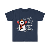 Snowman, Tis The Season To Sparkle, Kansas, Graphic Tees, Freckled Fox Company