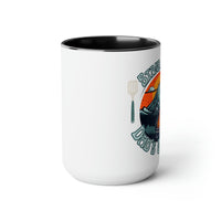 Stand Back Dad is Grilling Fathers Day Two-Tone Coffee Mugs, 15oz!