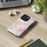 Pink Floral Hibiscus Flowers Tough Phone Cases, Case-Mate! Summer Vibes!