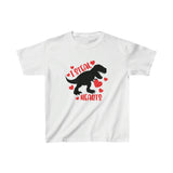 I Steal Hearts T-Rex Valentines Day Kids Heavy Cotton Tee! Foxy Kids! Spring Vibes!