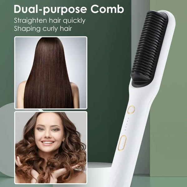 Quick-Heat Multifunctional Hair Straightening Brush