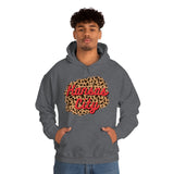 Kansas City Football Leopard Print Unisex Heavy Blend Hooded Sweatshirt! Football Season!