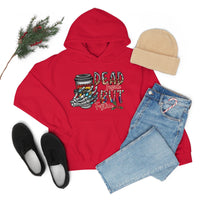 Dead Inside But Festive Holiday Unisex Heavy Blend Hooded Sweatshirt! Winter Vibes!