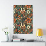 Floral Vintage 70's Inspired Guitar Canvas Gallery Wraps!