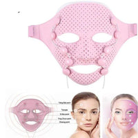 Electric Silicone Facial Massager: V-shaped Face Lifting & Anti-Wrinkle EMS Therapy Machine