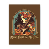 Vintage 70's Inspired Music Sings To My Soul Canvas Gallery Wraps!