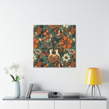 Floral Vintage 70's Inspired Guitar Canvas Gallery Wraps!