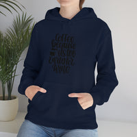 Coffee... Because its to Early for Wine Unisex Heavy Blend Hooded Sweatshirt! Sarcastic Vibes!