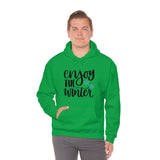 Enjoy The Winter Holiday Snowflake Unisex Heavy Blend Hooded Sweatshirt! Winter Vibes!