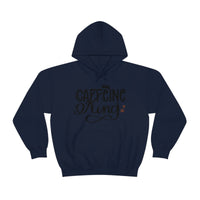 Caffeine King Unisex Heavy Blend Hooded Sweatshirt! Sarcastic Vibes!