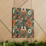 Floral Vintage 70's Inspired Guitar Canvas Gallery Wraps!