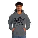 Caffeine King Unisex Heavy Blend Hooded Sweatshirt! Sarcastic Vibes!