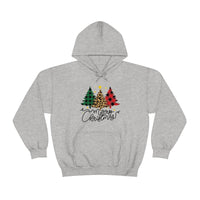 Merry Christmas Leopard Print Unisex Heavy Blend Hooded Sweatshirt! Winter Vibes!