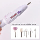 5-in-1 Mini Electric Nail Drill & Manicure Kit: Pedicure, Grinding, Polishing, Sanding & Shaping